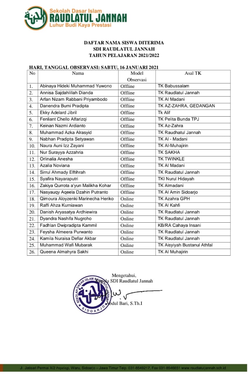 raudlatul jannah